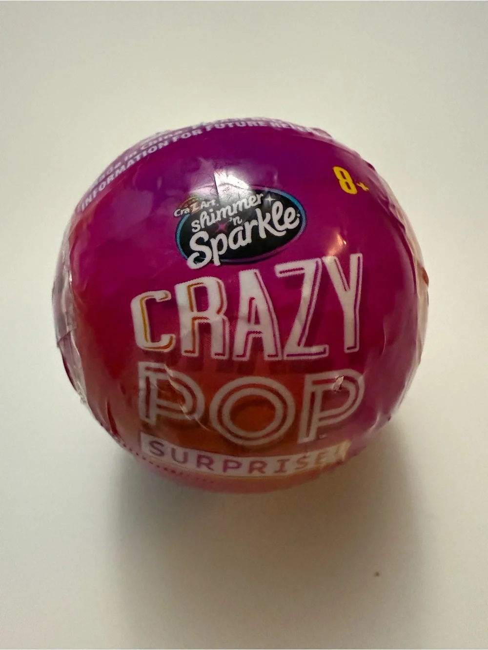 Cra-Z-Art Crazy Pop Surprise! Shimmer 'n Sparkle Party Ball - Pink